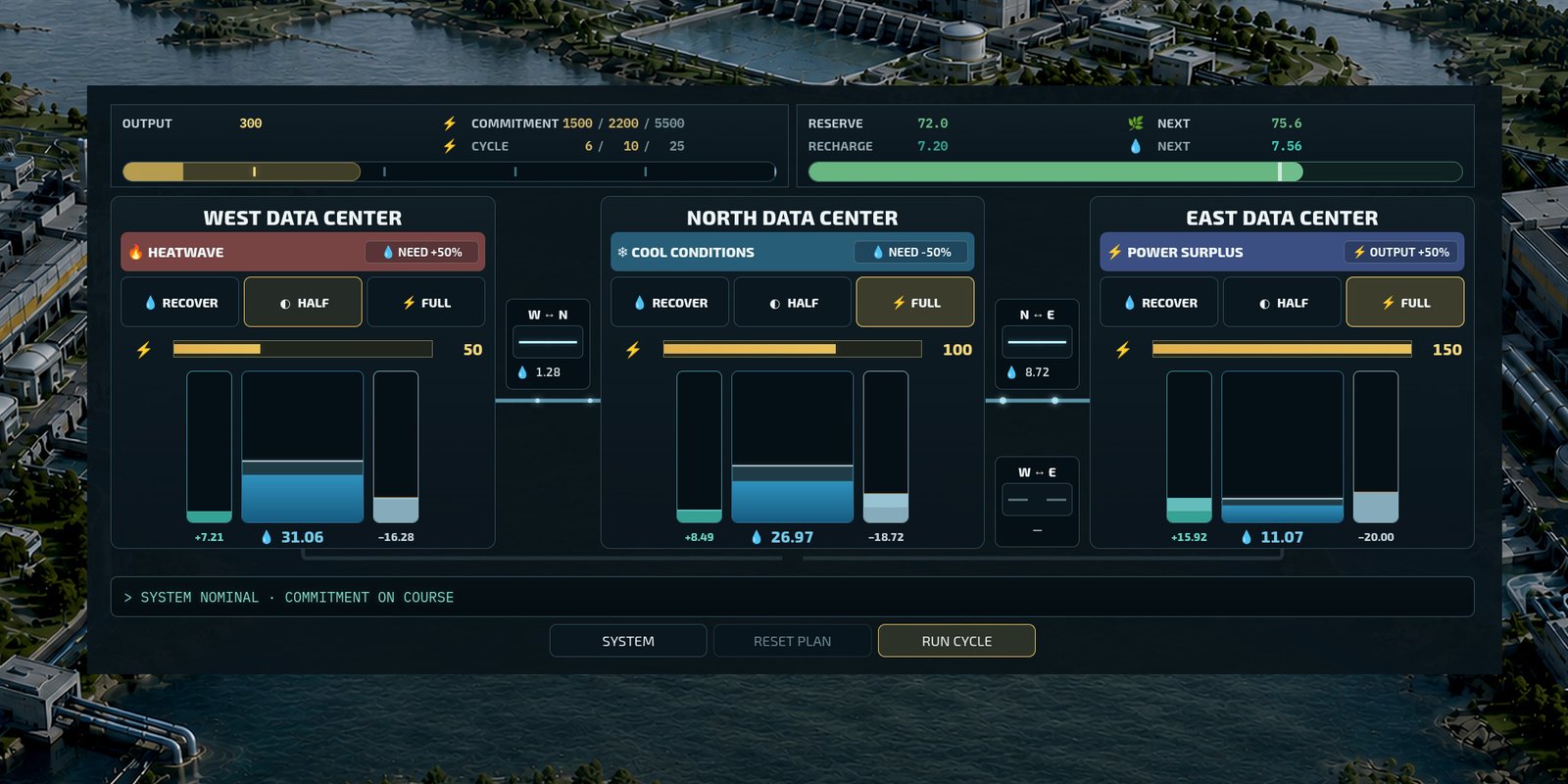 FlowState gameplay interface